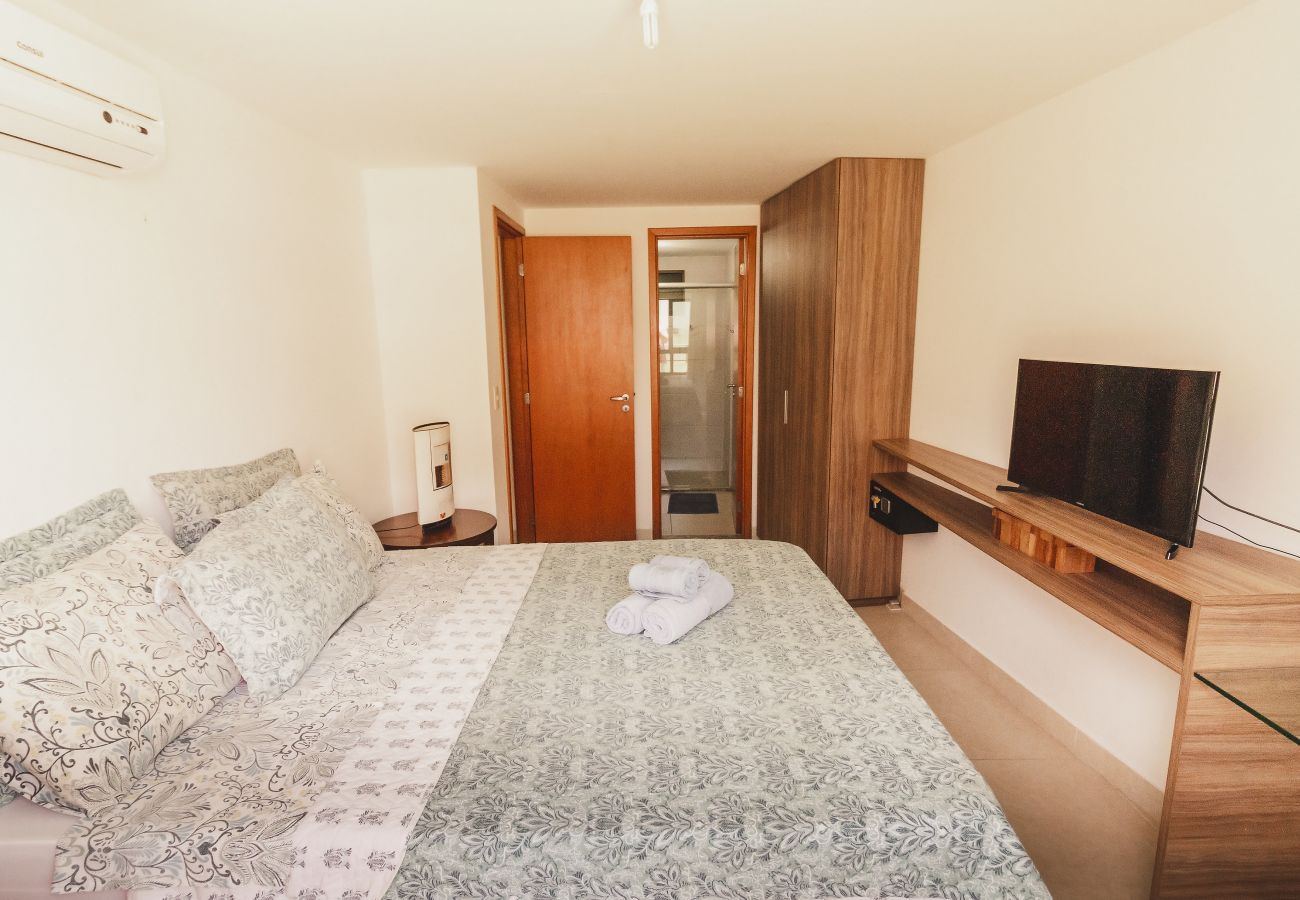 Apartamento em João Pessoa - Luxor Paulo Miranda | Apto c/ terraço,Wi-Fi,Praia