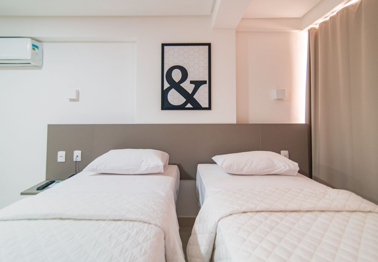 Apartamento em João Pessoa - GOLDFLAT MANAÍRA | Apart-Hotel Duas Camas Solteiro