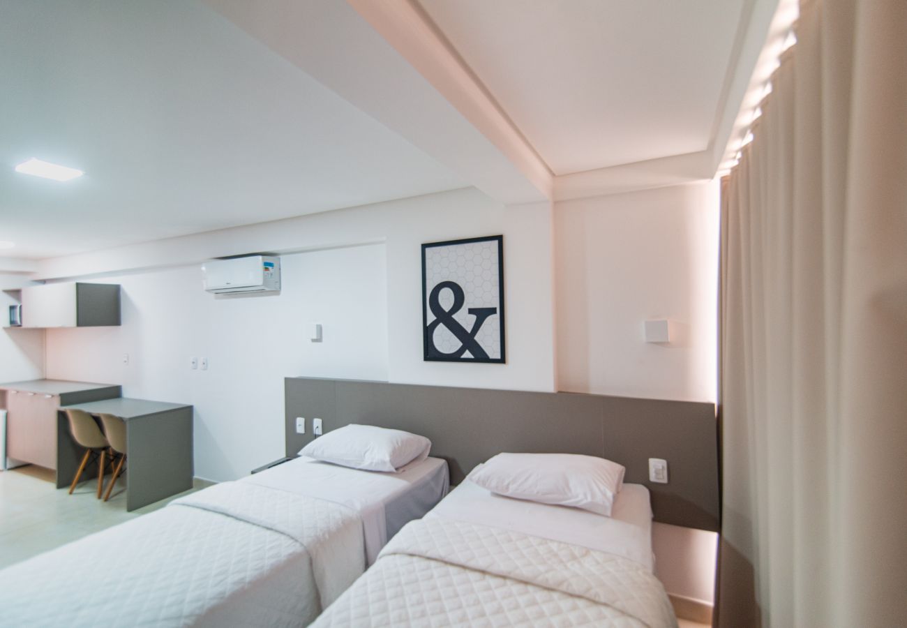 Apartamento em João Pessoa - GOLDFLAT MANAÍRA | Apart-Hotel Duas Camas Solteiro