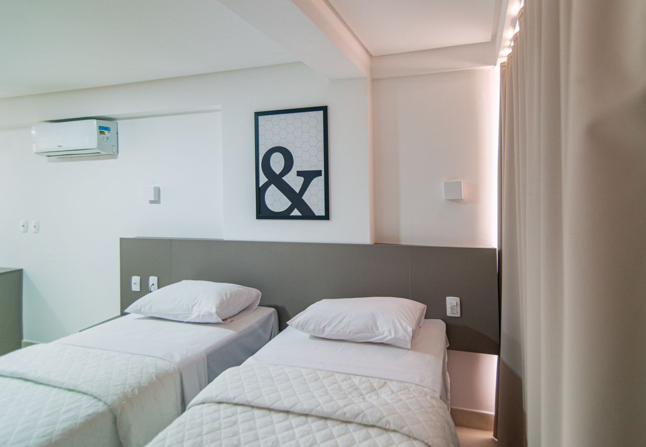 Apartamento em João Pessoa - GOLDFLAT MANAÍRA | Apart-Hotel Duas Camas Solteiro