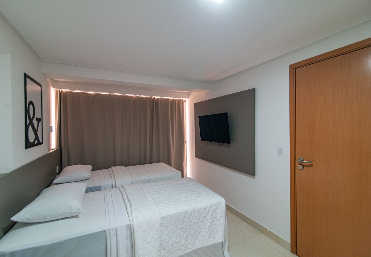 Apartamento em João Pessoa - GOLDFLAT MANAÍRA | Apart-Hotel Duas Camas Solteiro