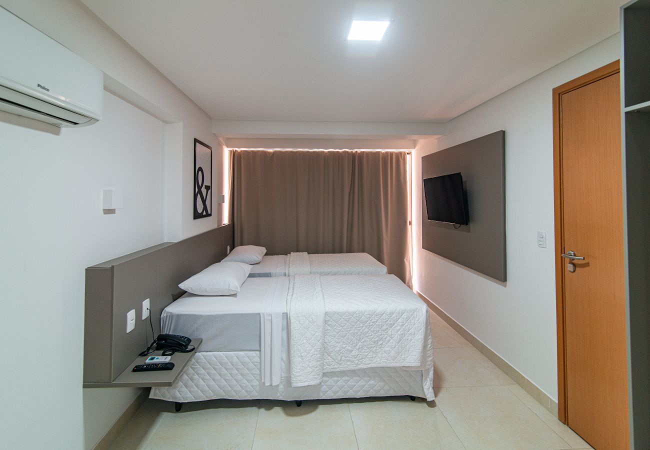 Apartamento em João Pessoa - GOLDFLAT MANAÍRA | Apart-Hotel Duas Camas Solteiro