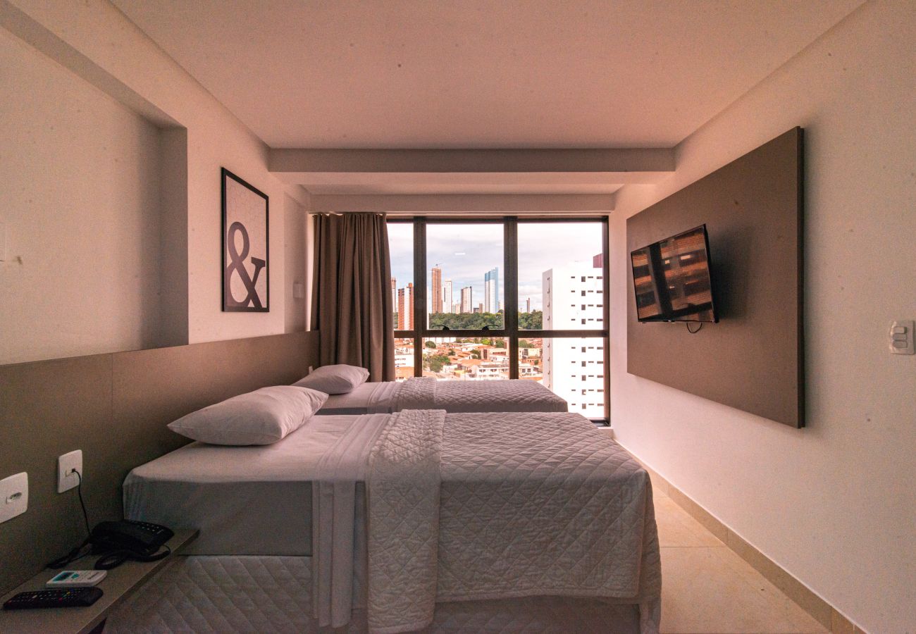 Apartamento em João Pessoa - GOLDFLAT MANAÍRA | Apart-Hotel Duas Camas Solteiro