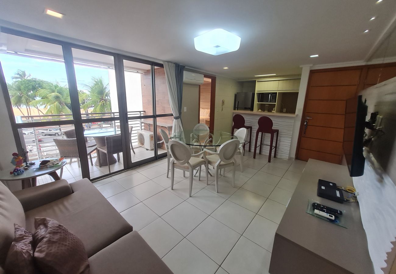 Apartamento em João Pessoa - Luxor Cabo Branco|Vista Mar,Beira-Mar,Praia,Wi-Fi