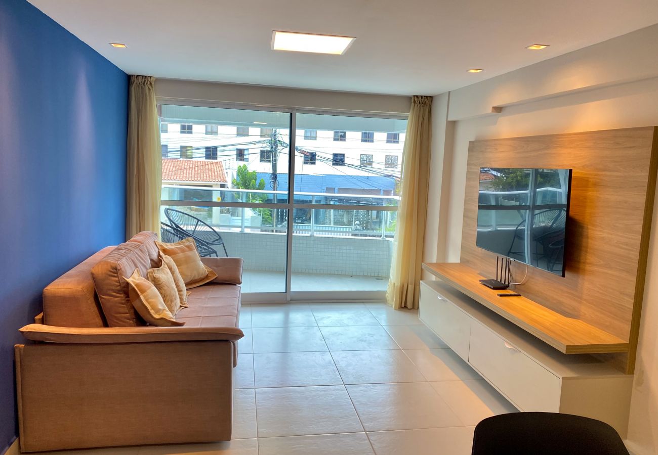 Apartamento em João Pessoa - Mar de Corais | Vista Mar, Beira-Mar, Praia, Wi-Fi