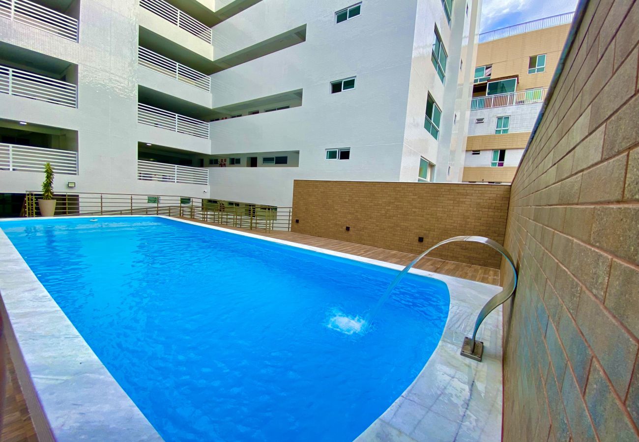 Apartamento em João Pessoa - Mar de Corais | Vista Mar, Beira-Mar, Praia, Wi-Fi