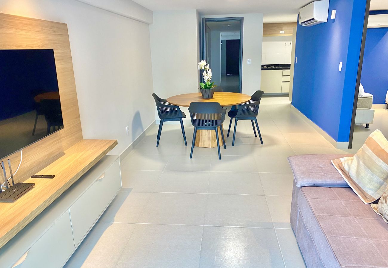 Apartamento em João Pessoa - Mar de Corais | Vista Mar, Beira-Mar, Praia, Wi-Fi