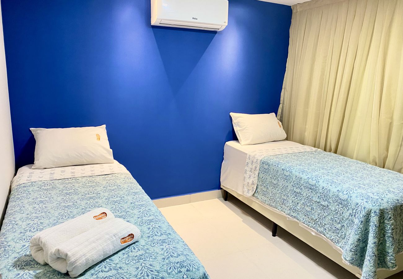 Apartamento em João Pessoa - Mar de Corais | Vista Mar, Beira-Mar, Praia, Wi-Fi