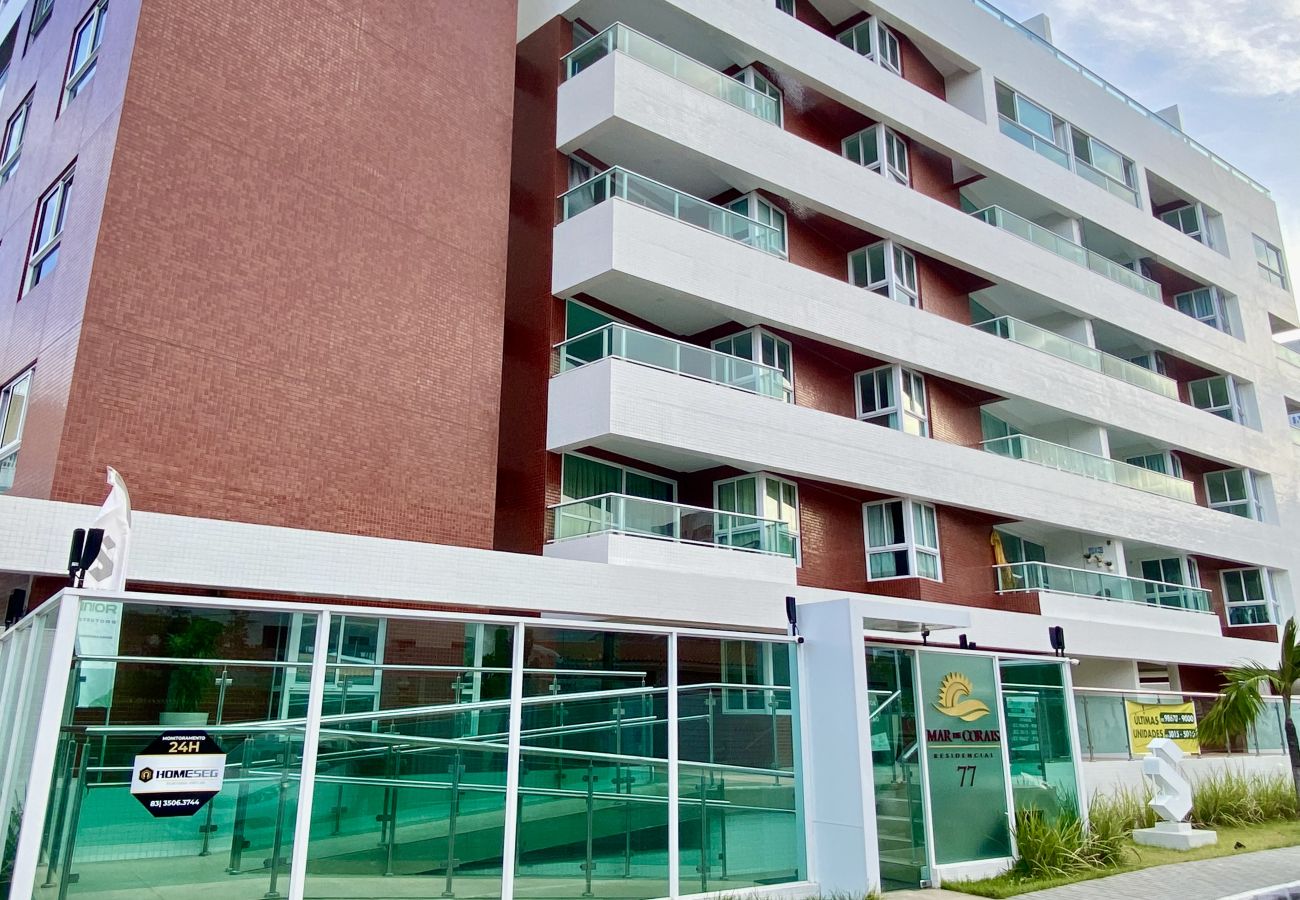 Apartamento em João Pessoa - Mar de Corais | Vista Mar, Beira-Mar, Praia, Wi-Fi
