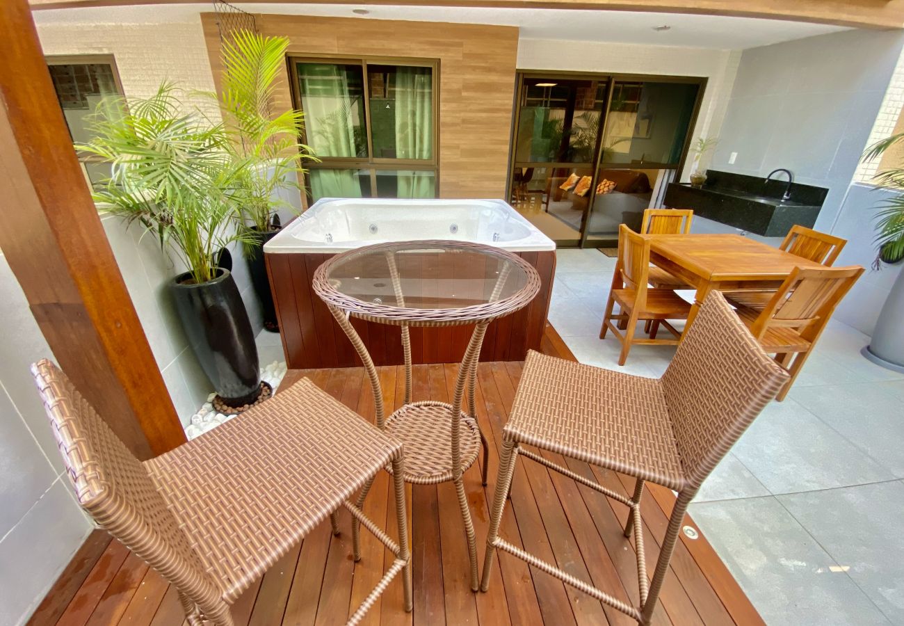 Apartamento em João Pessoa - Luxor Paulo Miranda | Apto c/ JACUZZI,Térreo,Wi-Fi  