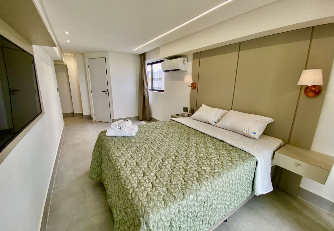 Quarto em João Pessoa - ARPOAR | Apart-Hotel Luxo - FRENTE MAR