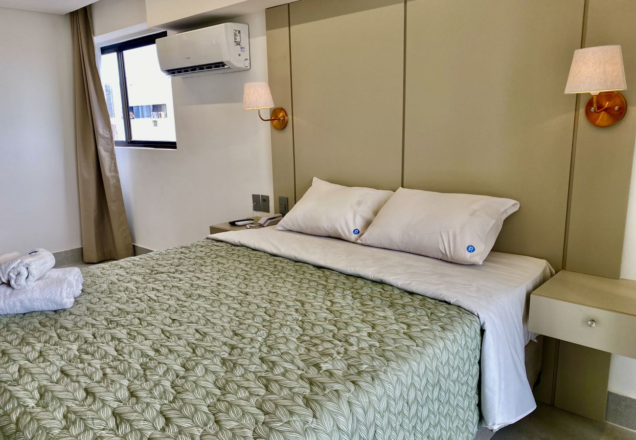Quarto em João Pessoa - ARPOAR | Apart-Hotel Luxo - FRENTE MAR