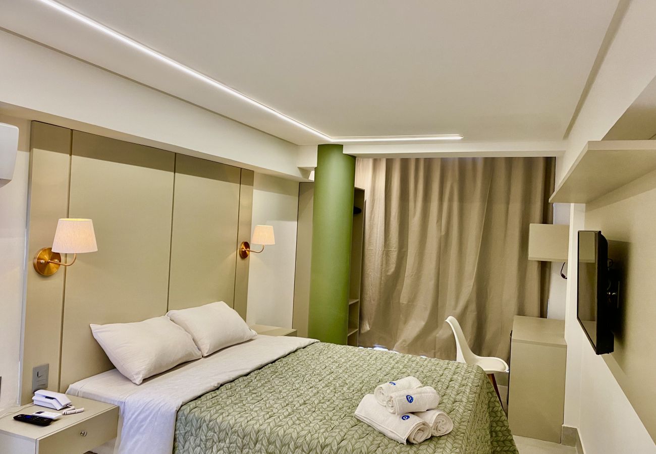 Quarto em João Pessoa - ARPOAR | Apart-Hotel Luxo - FRENTE MAR