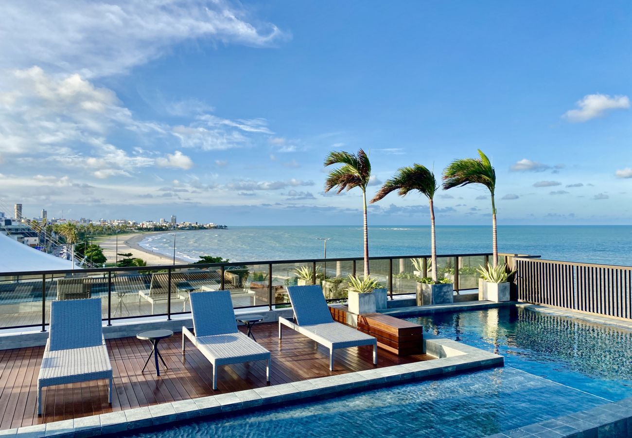 Quarto em João Pessoa - ARPOAR | Apart-Hotel Luxo - FRENTE MAR