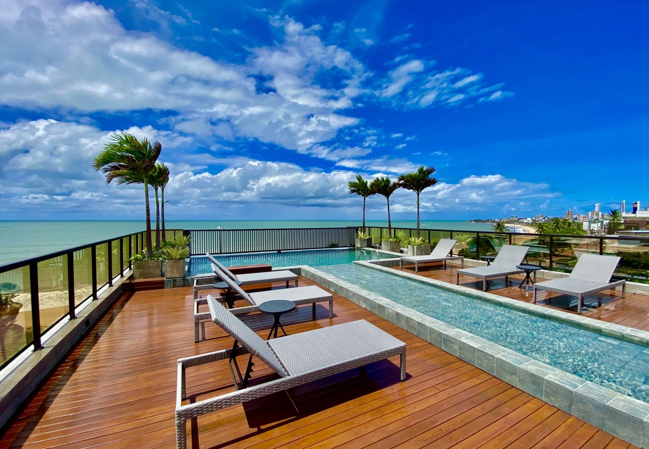 Quarto em João Pessoa - ARPOAR | Apart-Hotel Luxo - FRENTE MAR