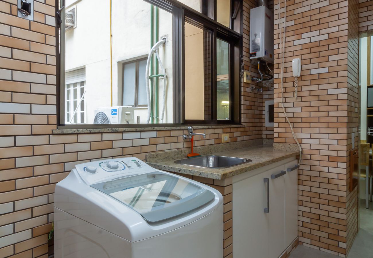 Apartamento em Rio de Janeiro - Vista para o mar, 2 minutos da praia | FMS502