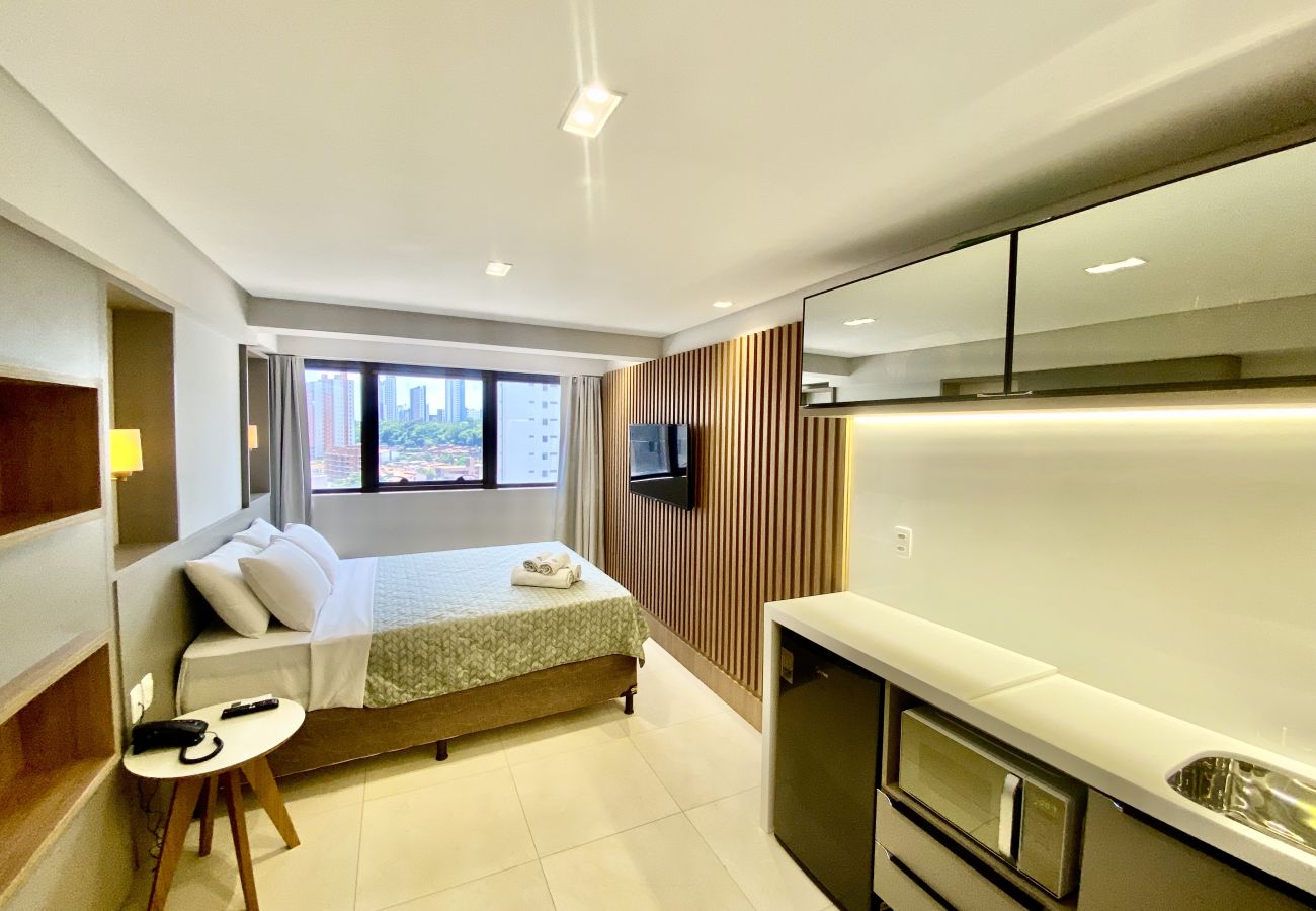 Apartamento em João Pessoa - GOLDFLAT MANAÍRA | Apart-Hotel Studio Deluxe