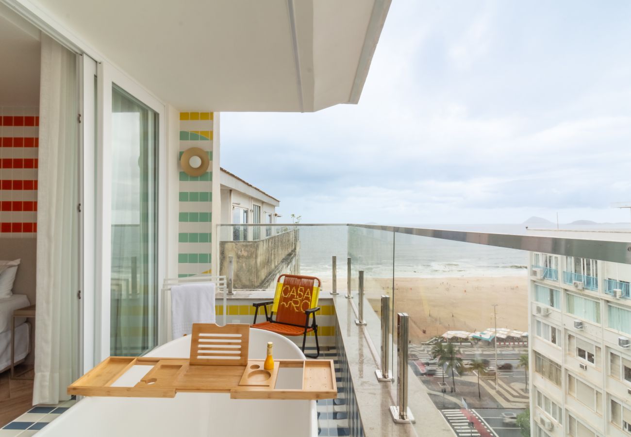 Apartamento em Rio de Janeiro - Vista para o Mar e Varanda com Banheira | Q9