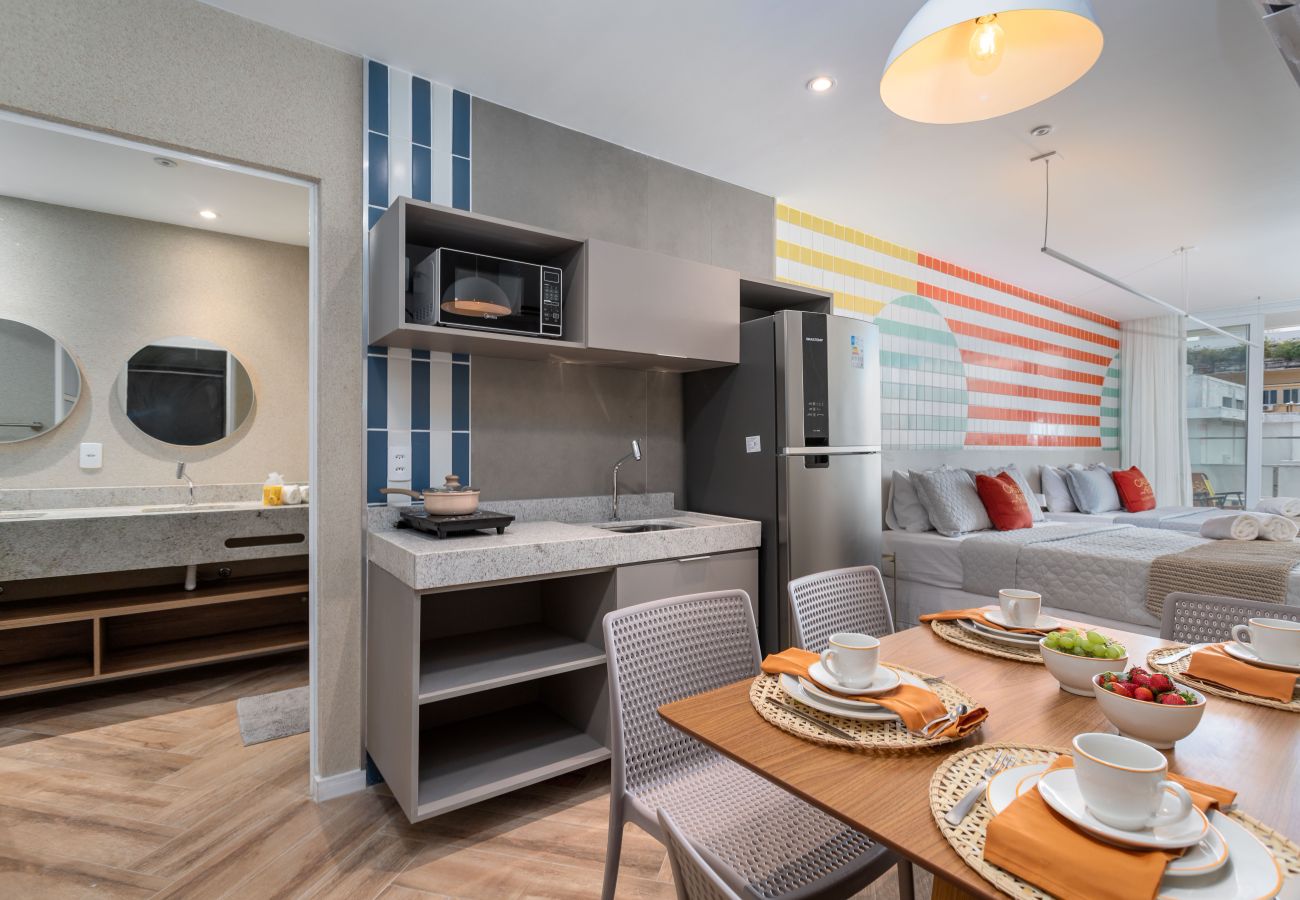 Apartamento em Rio de Janeiro - Vista para o Mar e Varanda com Banheira | Q5