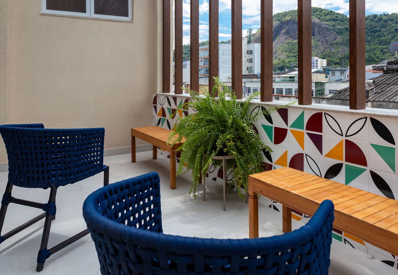 Apartamento em Rio de Janeiro - Vista para o Mar e Varanda com Banheira | Q5