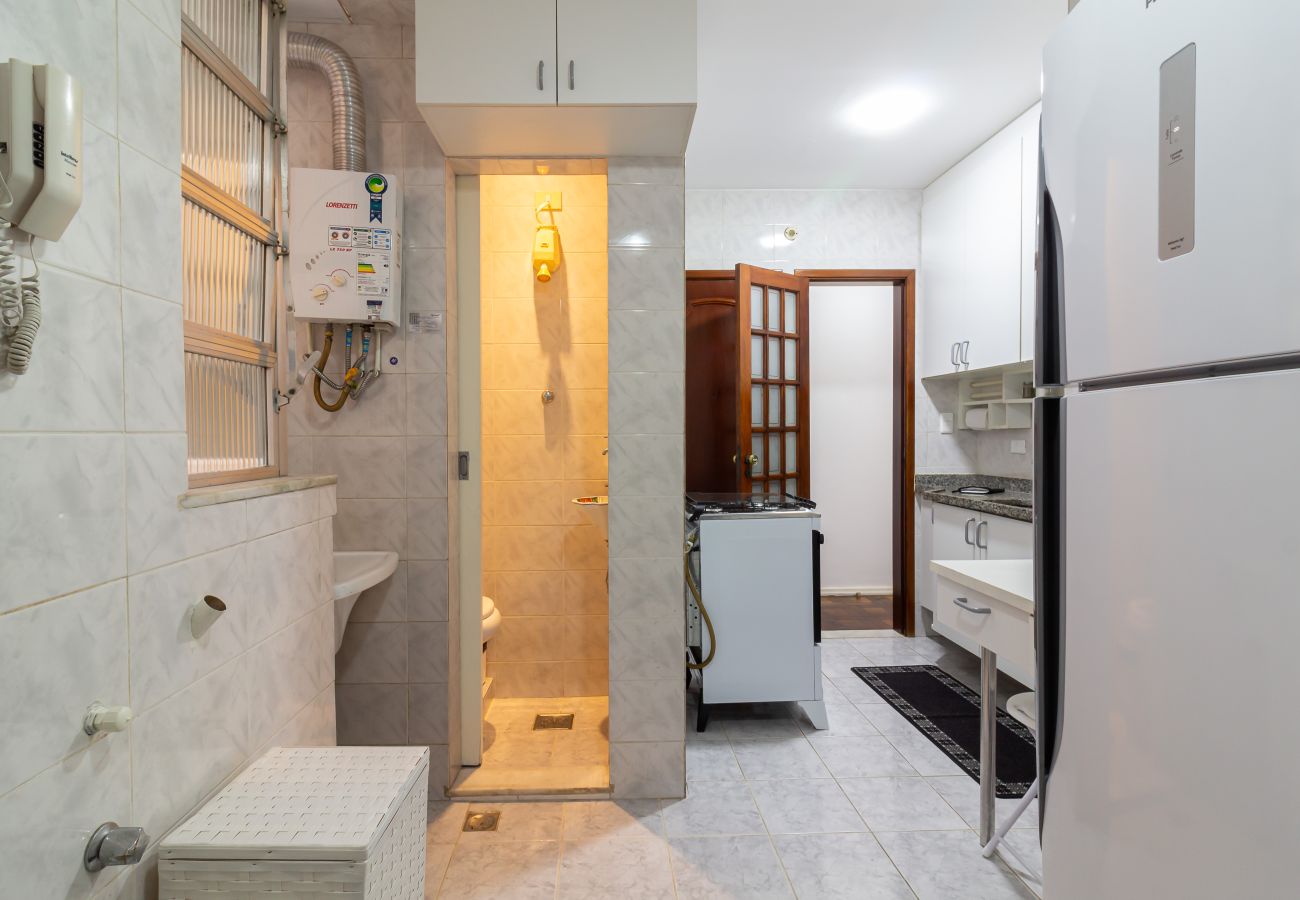 Apartamento em Rio de Janeiro - Conforto em Copacabana a 9 minutos da praia | CJ202 