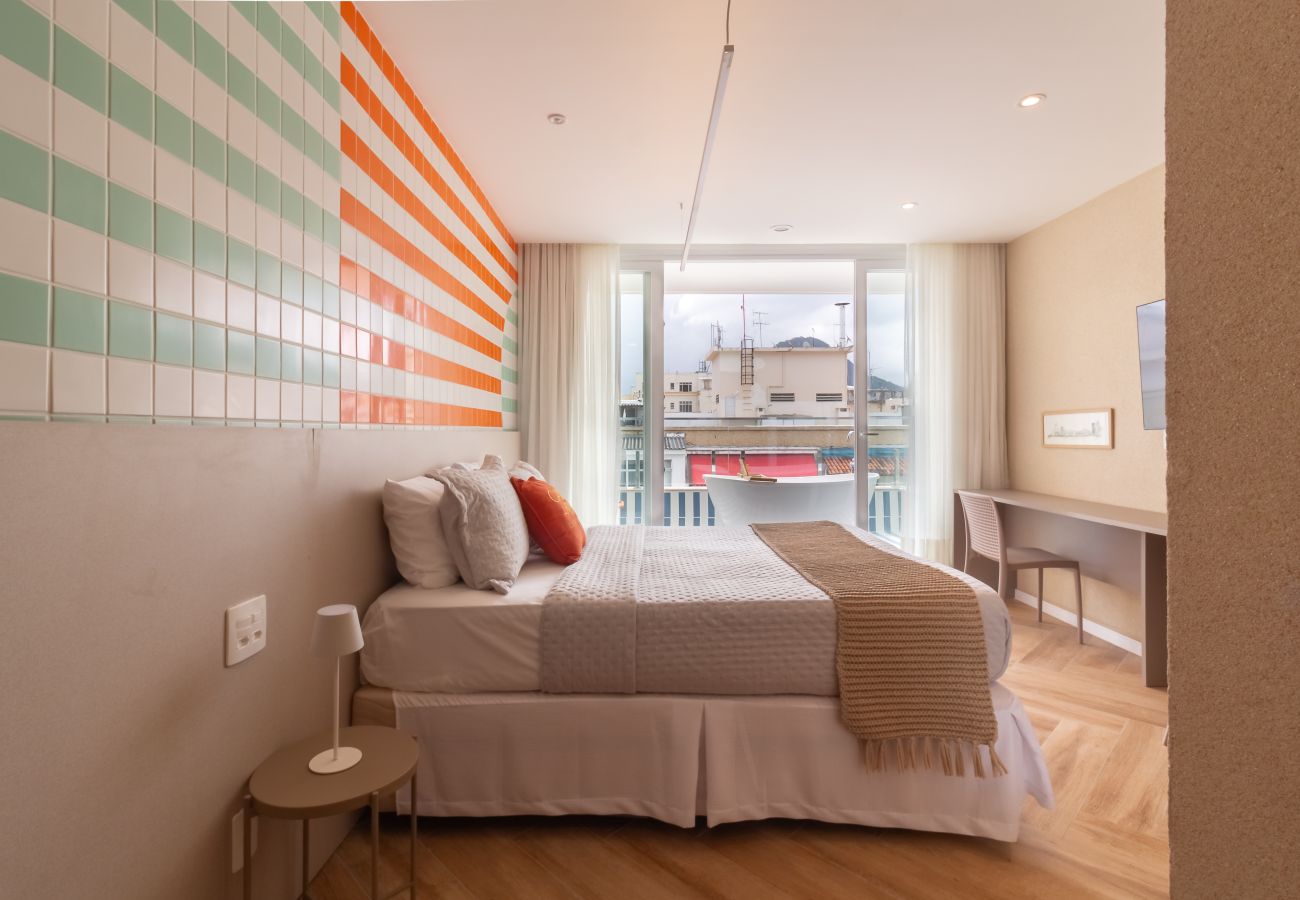 Apartamento em Rio de Janeiro - Vista para o Mar e Varanda com Banheira  | Q3