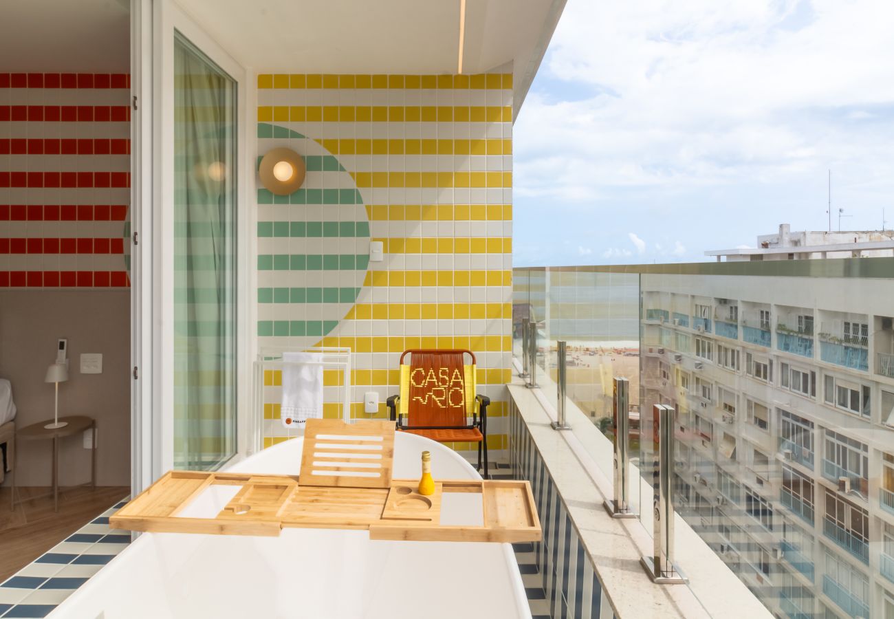 Apartamento em Rio de Janeiro - Vista para o Mar e Varanda com Banheira  | Q3