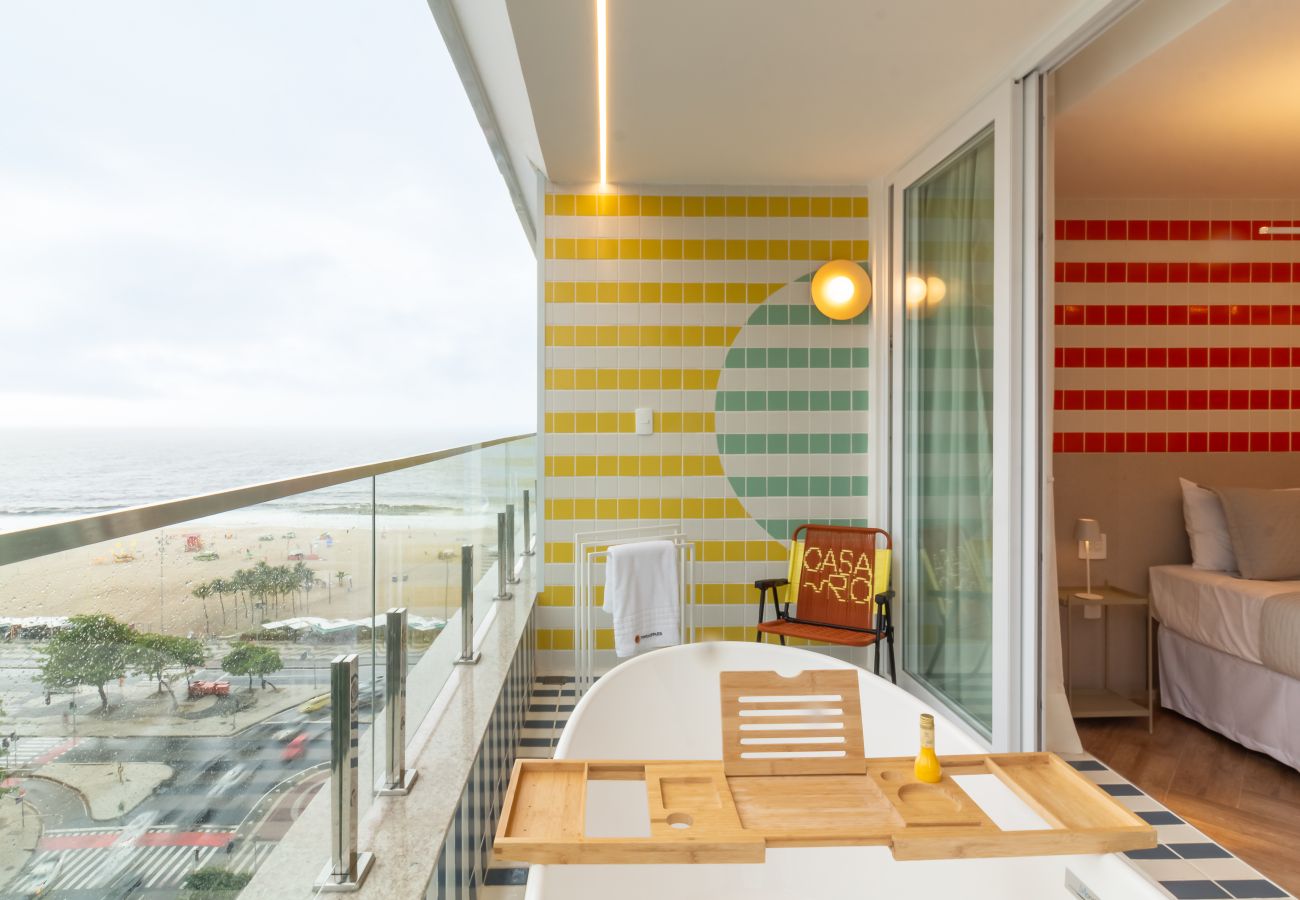 Apartamento em Rio de Janeiro - Vista para o Mar e Varanda com Banheira | Q17