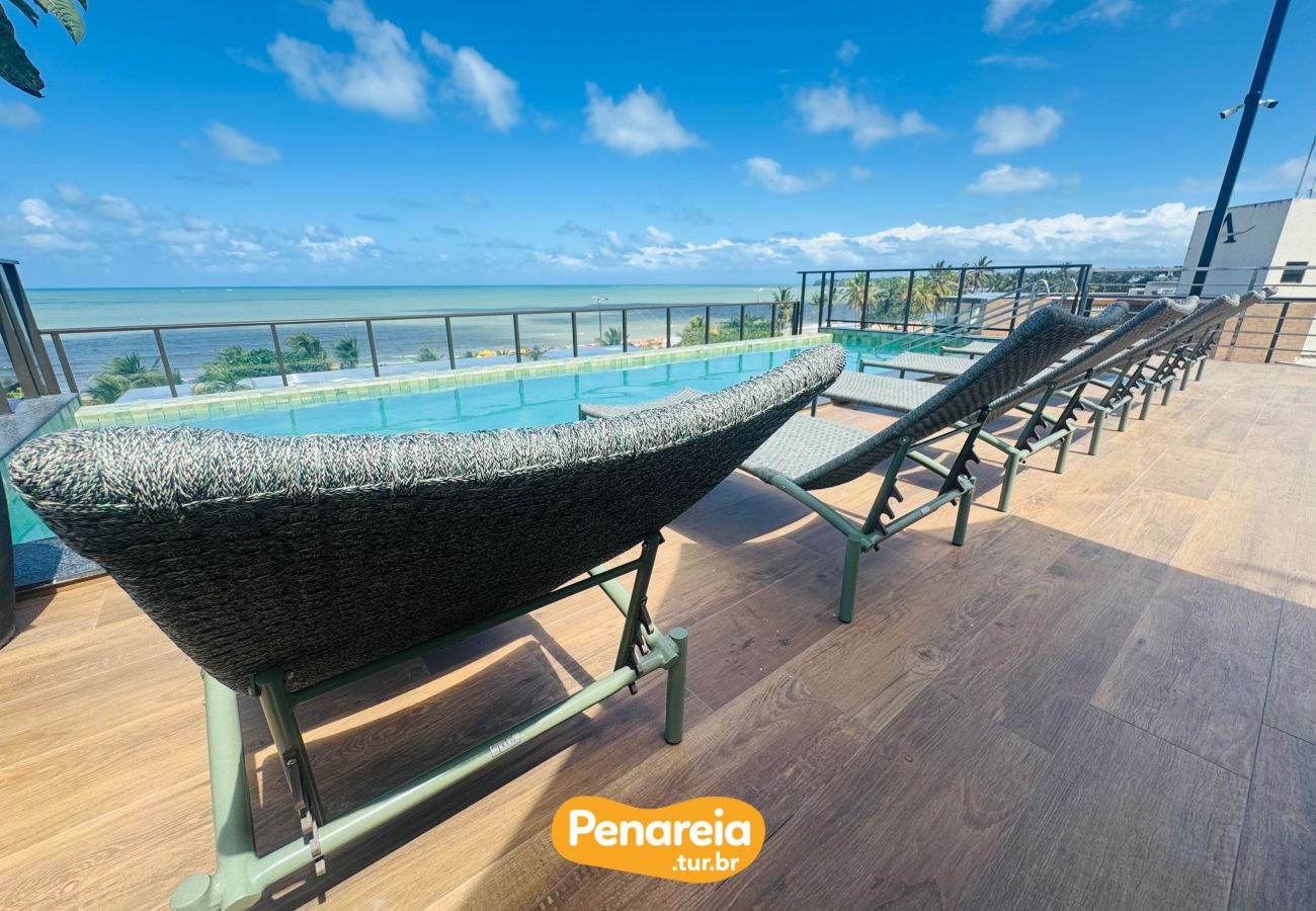 Apartamento em João Pessoa - JARDINS AL MARE | FRENTE MAR E PENAREIA TUR BR