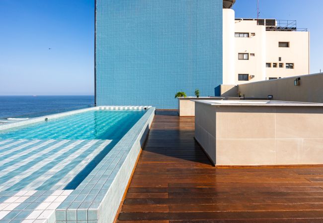 Ferienwohnung in Rio de Janeiro - Vista para o Mar e Varanda com Banheira  | Q21