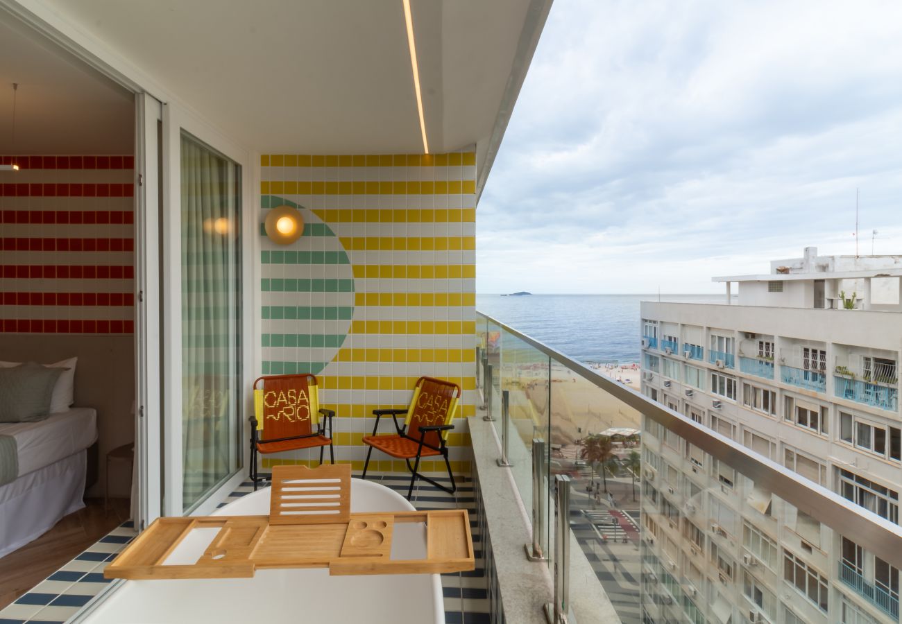 Ferienwohnung in Rio de Janeiro - Vista para o Mar e Varanda com Banheira  | Q4