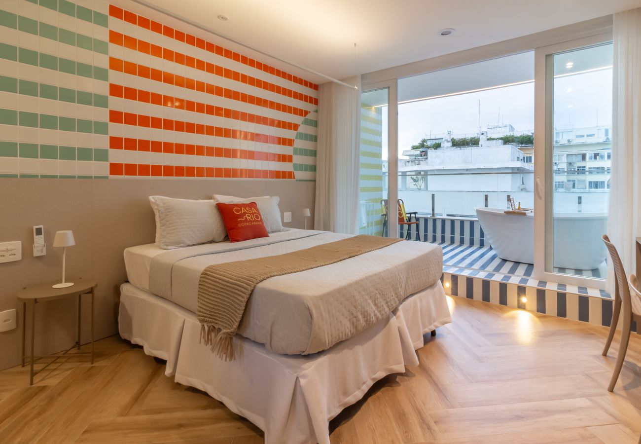Apartamento en Rio de Janeiro - Vista al mar y balcón con bañera | Q12