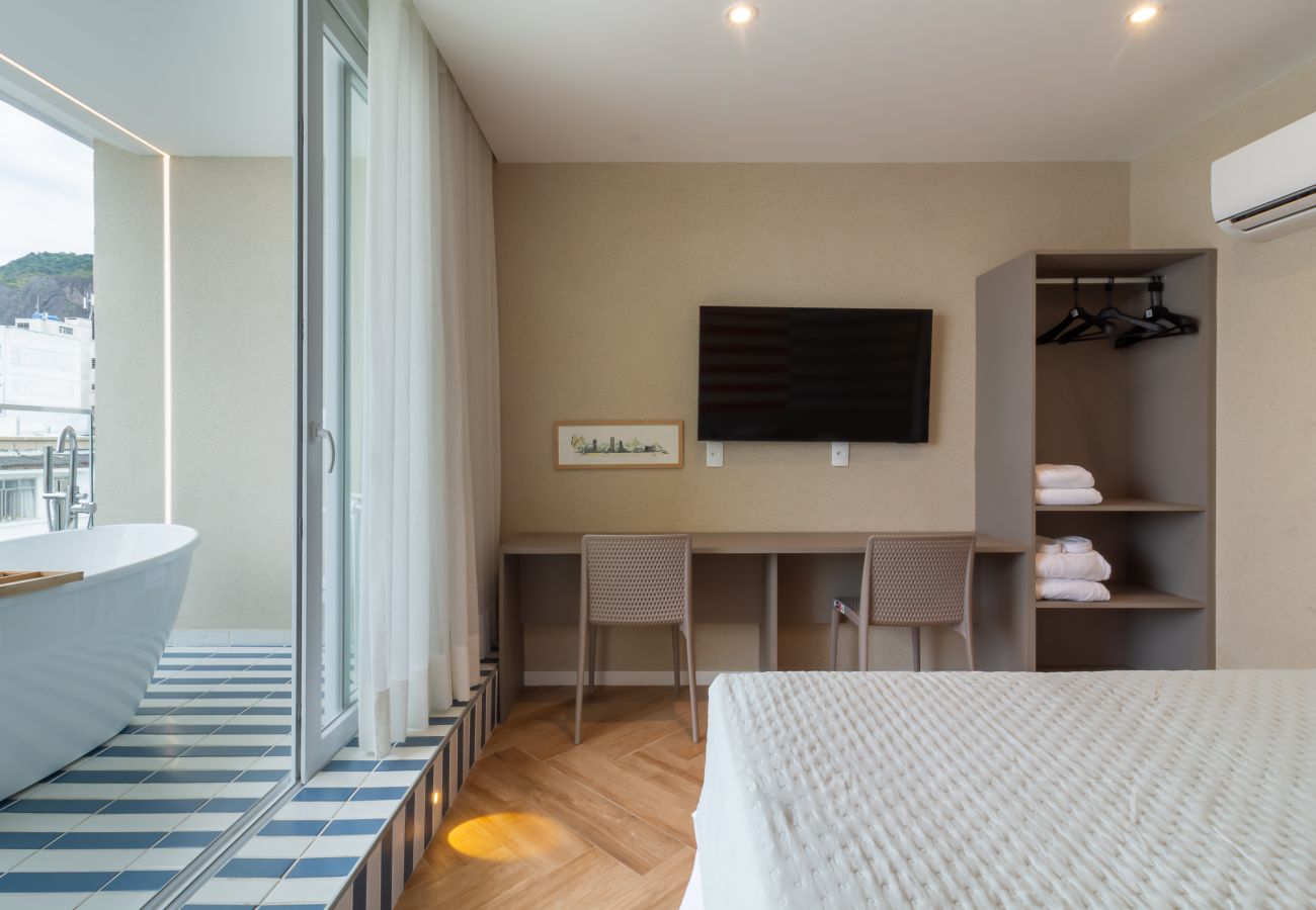 Appartement à Rio de Janeiro - Vista para o Mar e Varanda com Banheira  | Q4