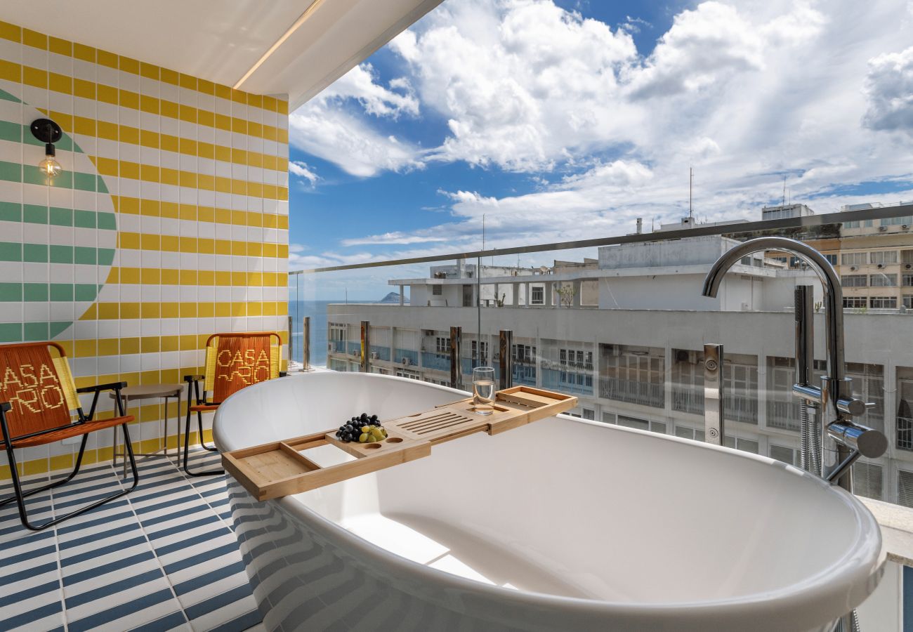 Appartement à Rio de Janeiro - Vista para o Mar e Varanda com Banheira | Q12