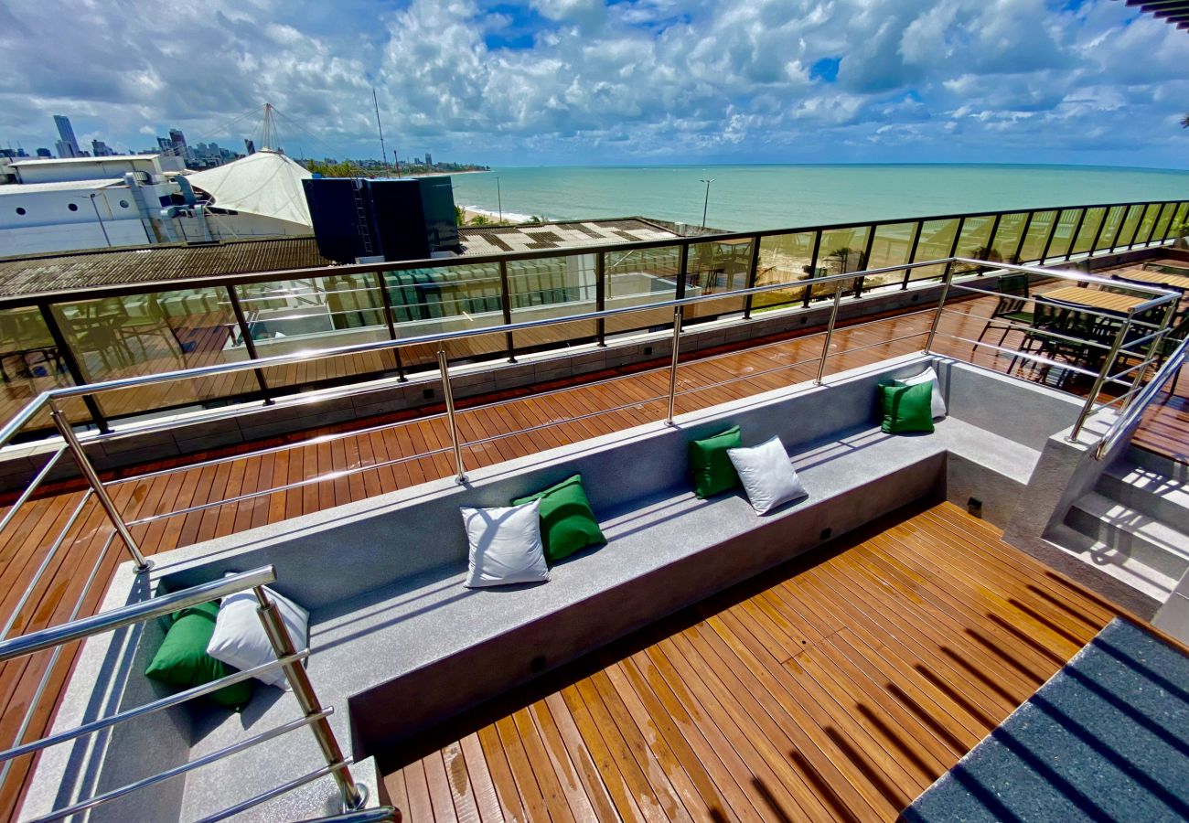 Appartement à João Pessoa - ARPOAR | Apart-Hotel Luxo - VISTA LATERAL MAR