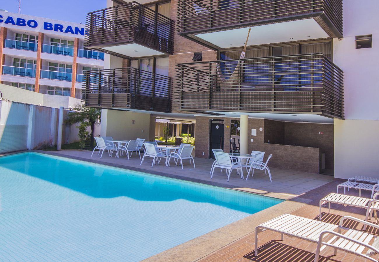 Appartamento a João Pessoa - Luxor Cabo Branco|Vista Mar e Piscina,Wi-Fi,Praia