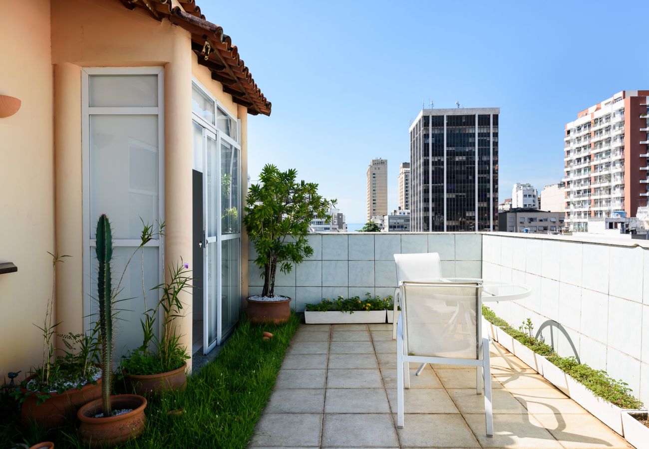 Appartamento a Rio de Janeiro - Cobertura em Ipanema |Vista p/ o Cristo| MQC502 