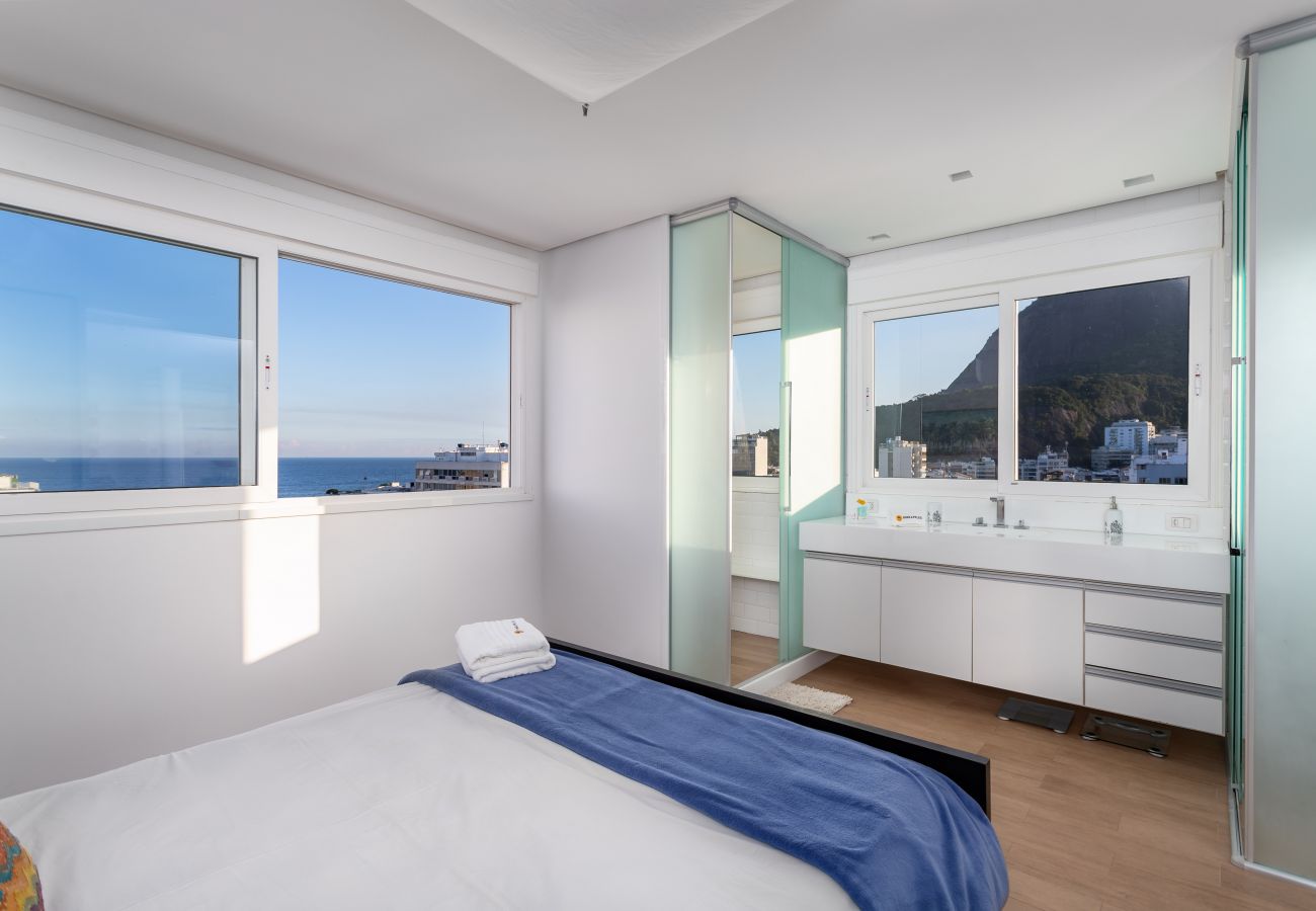 Appartamento a Rio de Janeiro - Belo no Leblon |Vista p/ Morro 2 irmãos| GUC6 ZN1