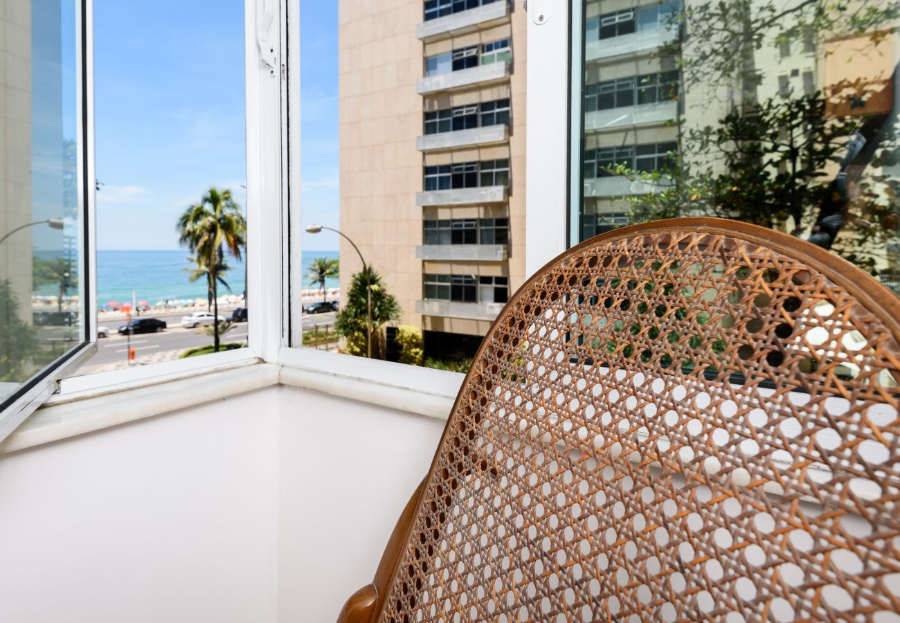 Appartamento a Rio de Janeiro - Vista para o mar, 1 minuto da praia do Leblon | GU301