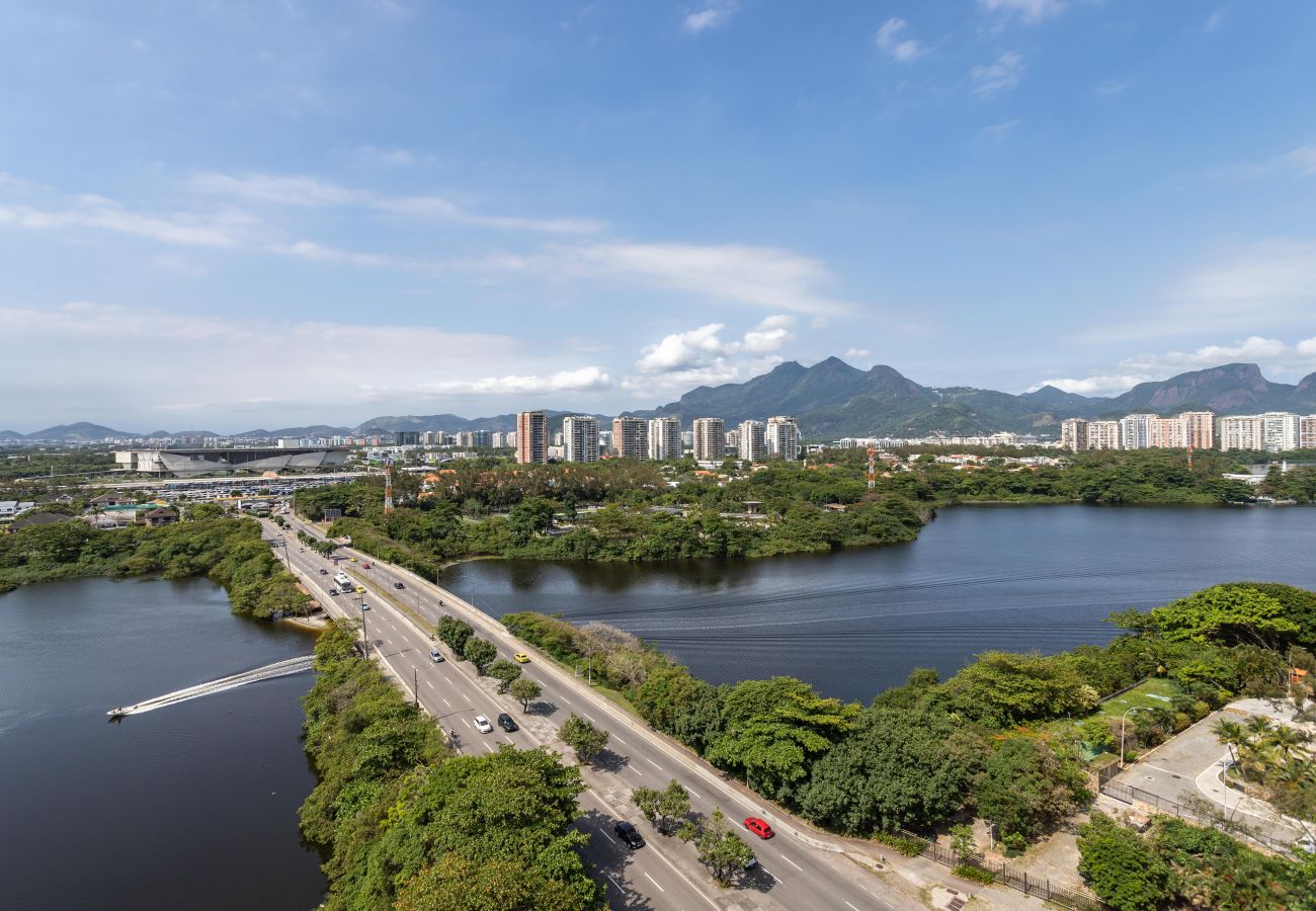 Appartamento a Rio de Janeiro - Atraente na Barra da Tijuca com vista | AS1602