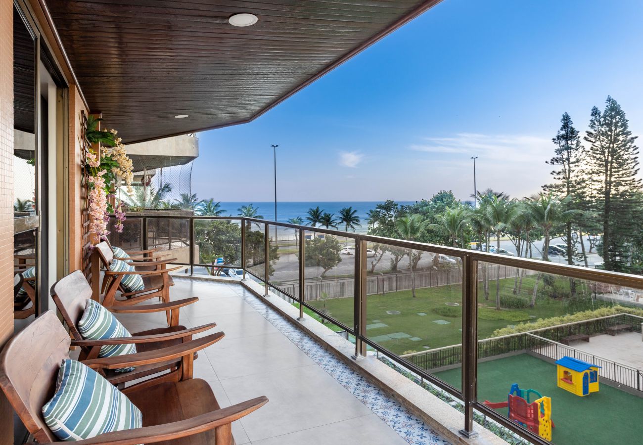 Appartamento a Rio de Janeiro - Fineza na Barra da Tijuca | Vista p/ praia | LC201