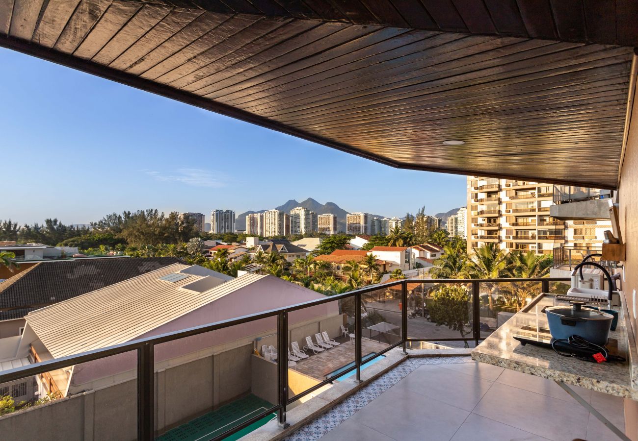 Appartamento a Rio de Janeiro - Fineza na Barra da Tijuca | Vista p/ praia | LC201