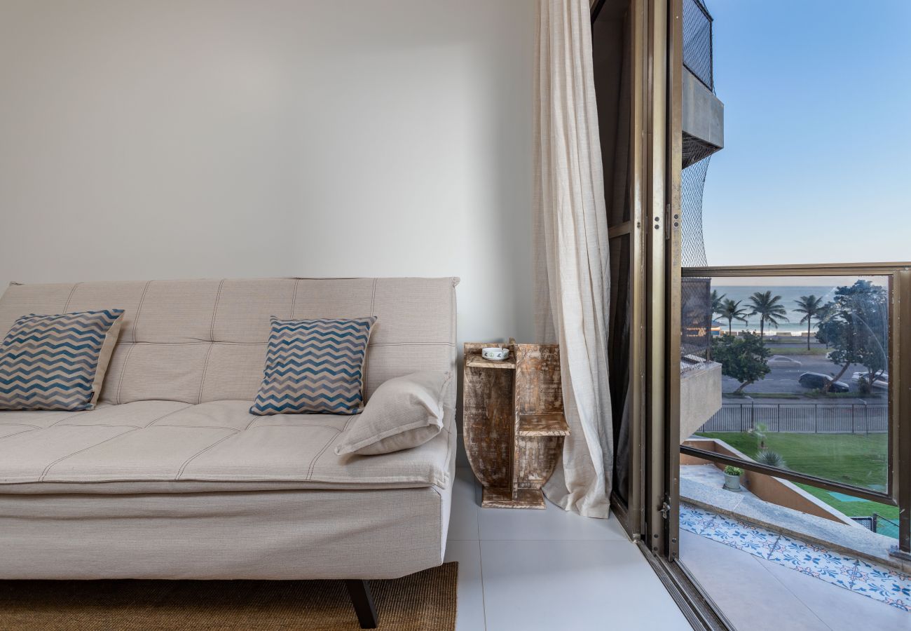 Appartamento a Rio de Janeiro - Fineza na Barra da Tijuca | Vista p/ praia | LC201
