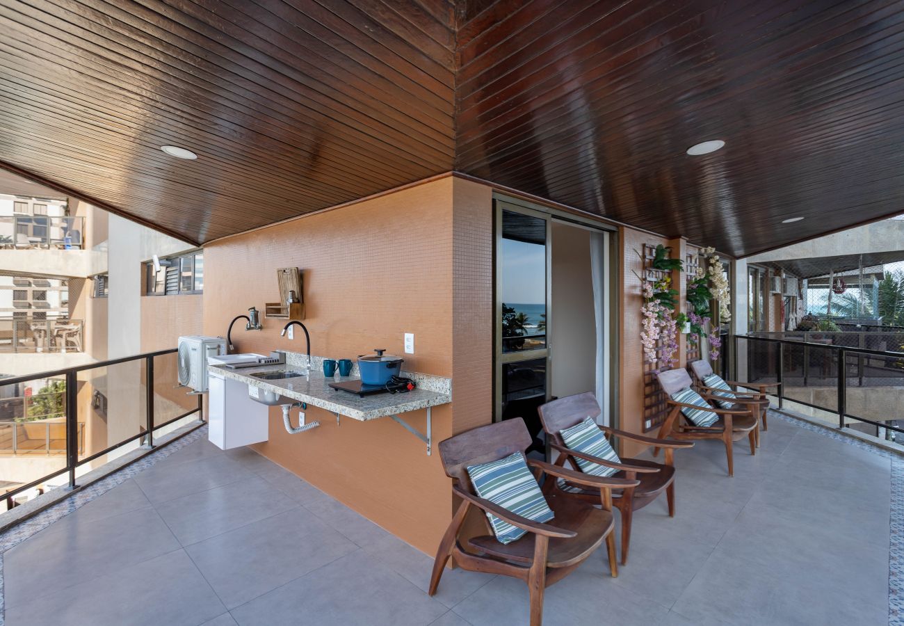 Appartamento a Rio de Janeiro - Fineza na Barra da Tijuca | Vista p/ praia | LC201