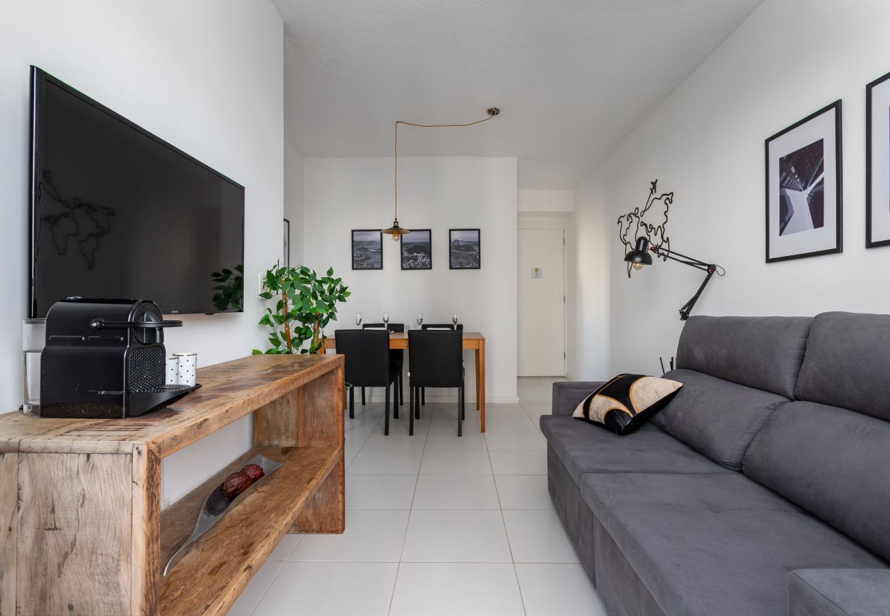 Appartamento a Rio de Janeiro - Charme na Barra da Tijuca | Ótimo wifi | SA508