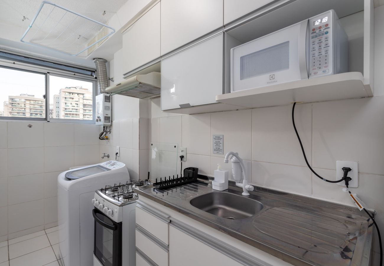 Appartamento a Rio de Janeiro - Charme na Barra da Tijuca | Ótimo wifi | SA508