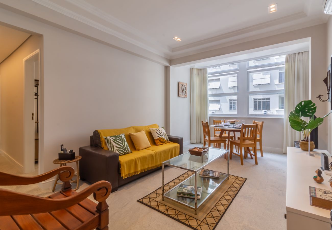 Appartamento a Rio de Janeiro - Vista para o mar, 2 minutos da praia | FMS502