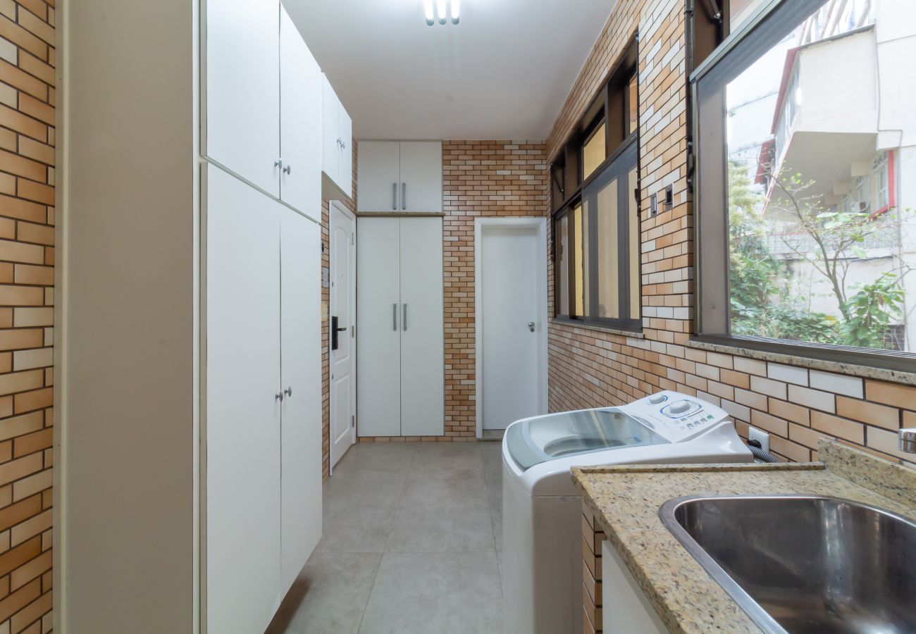 Appartamento a Rio de Janeiro - Vista para o mar, 2 minutos da praia | FMS502