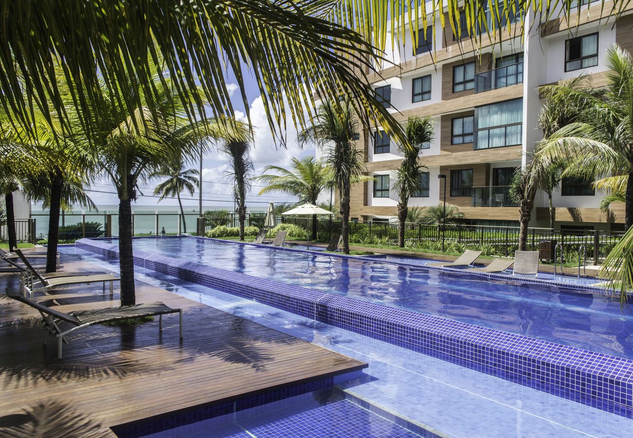 Apartamento em João Pessoa - Luxor Paulo Miranda|Vista Mar e Piscina,Beira-Mar