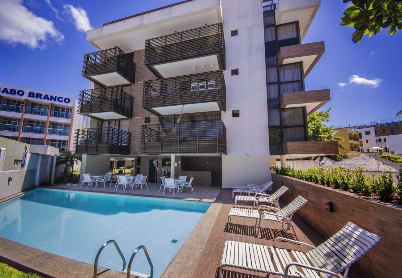 Apartamento em João Pessoa -  Luxor Cabo Branco| Com varanda ,Beira-Mar,Praia,Wi-Fi